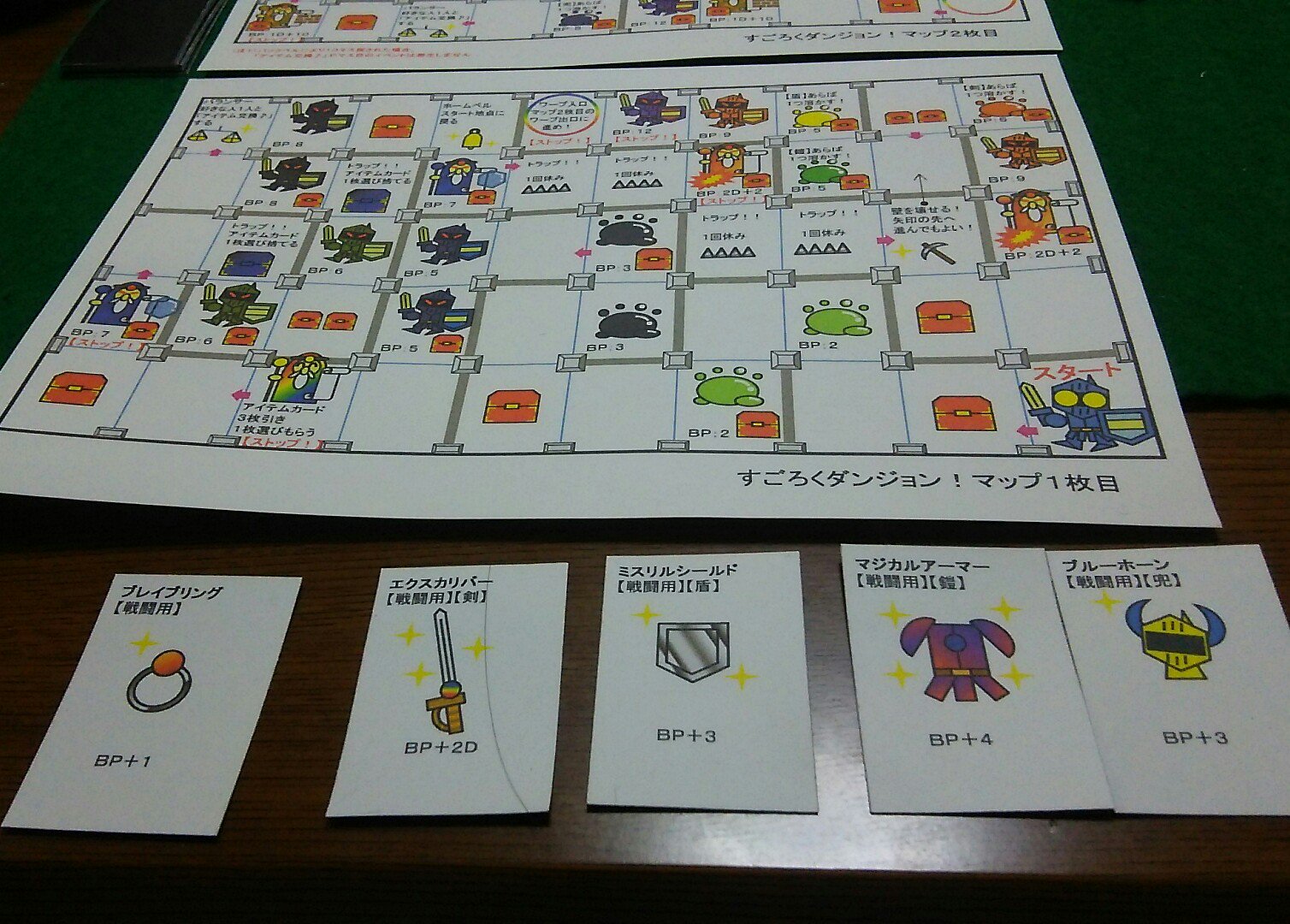 うーる A Twitteren ゲームマーケット大阪で購入した すごろくダンジョン というボードゲームをやってみた イラストかわいい Rpgっぽい 後半の難易度高い という訳でやりごたえがあります なのにお値段たったの300円 すごい Fehのアクリルフィギュアを駒に