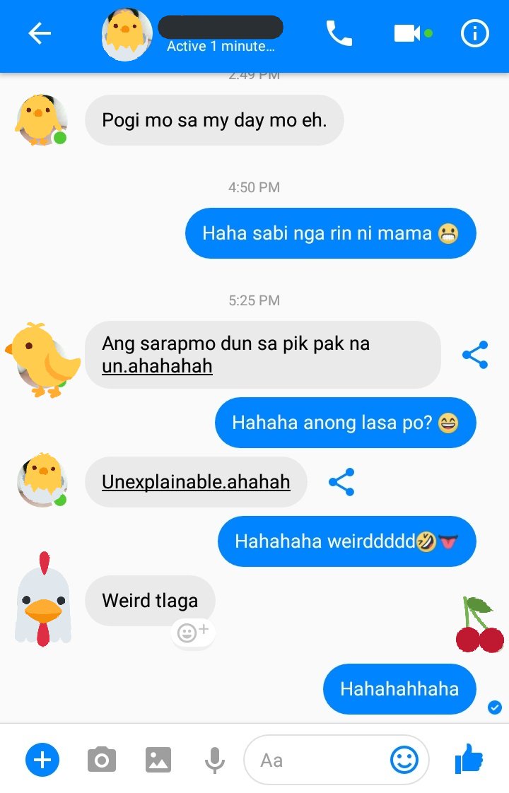 nazarenojules's tweet image. Nalasahan nya yung myday ko. #weird and #unexplainable