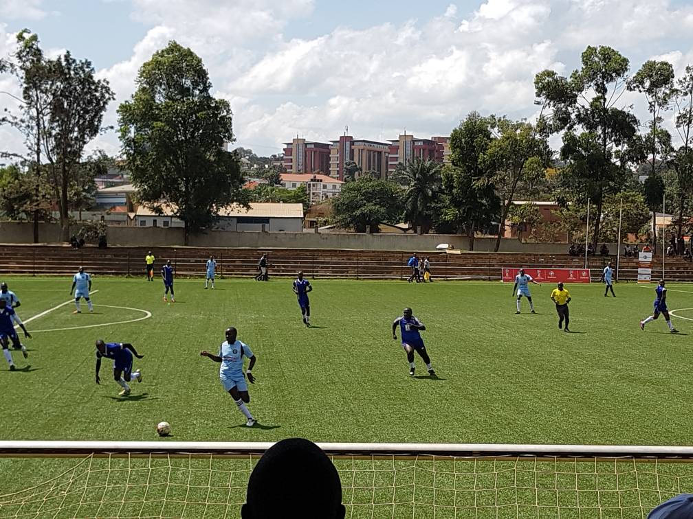 URAuganda's tweet image. #BudgetWeek Invitational soccer tournament update. 

@URAuganda 2-1 @mofpedU 

Live at the @KCCAFC home.