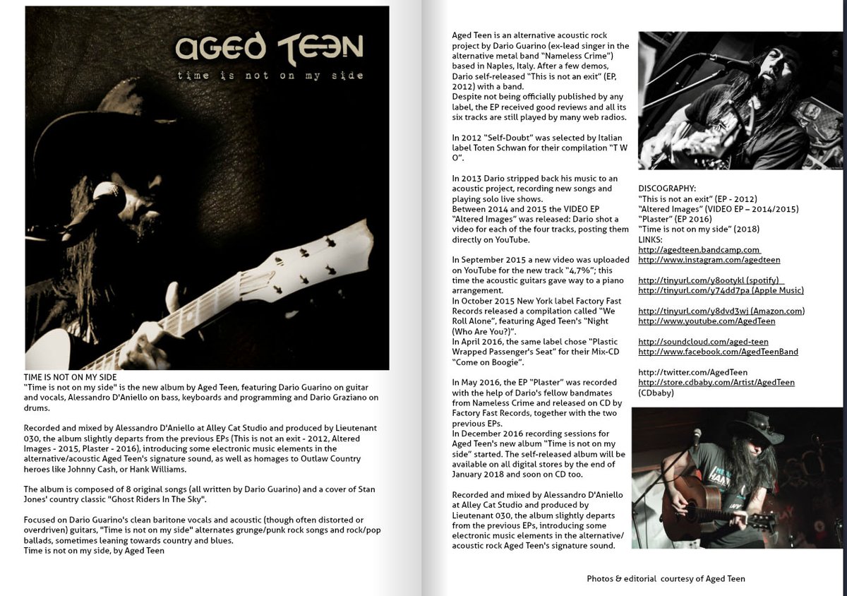 AgedTeen's tweet photo. #AgedTeen featured on @goodartguide Issue #10 (pp. 64/65).
 Check it out: https://t.co/Kk2FumjUon
 #GoodArtGuide #Webzine #Art #TimeIsNotOnMySide #NewAlbum2018 https://t.co/KtHAs8TzPp