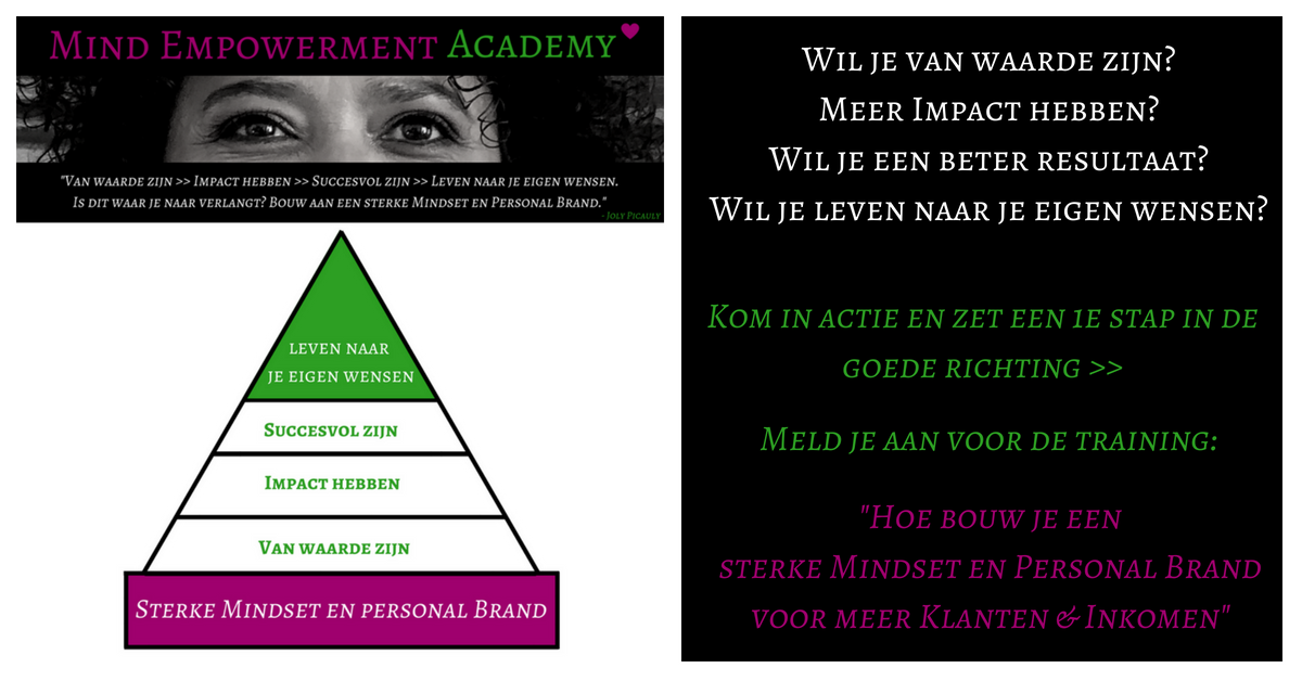 WIL JE MEER VAN WAARDE EN VAN BETEKENIS ZIJN?
Hoe meer je van waarde en van betekenis bent, hoe hoger jouw marktwaarde zal zijn. Hoe hoger jouw marktwaarde, hoe meer je klanten bereid zijn jouw prijs te betalen. mindempowermentacademy.lpages.co/hoe-bouw-je-ee…
#personalbranding