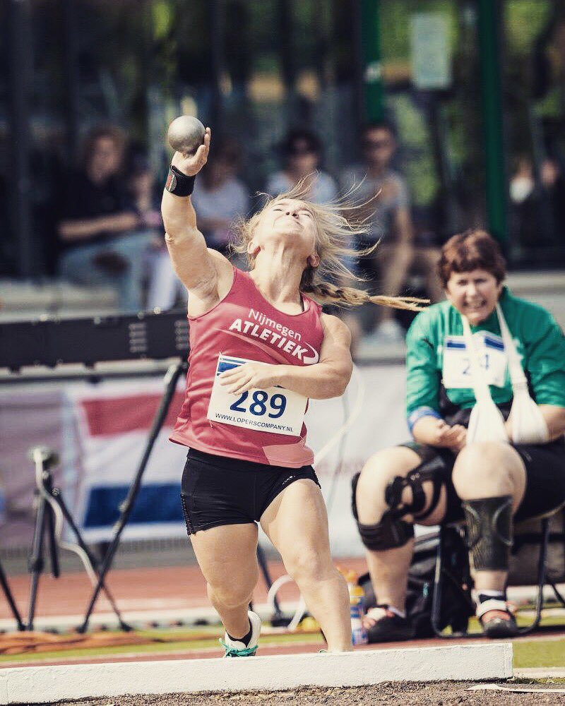 What a day on the nationals. A new personal best at discus throw of 21.06 meter. And matching my previous personal best at shotput of 7.16 meter.  Unbelievable! Great atmosphere, nice weather and good support. Thanks @onkparaatletiek 😱😃💪🏼😍🥇