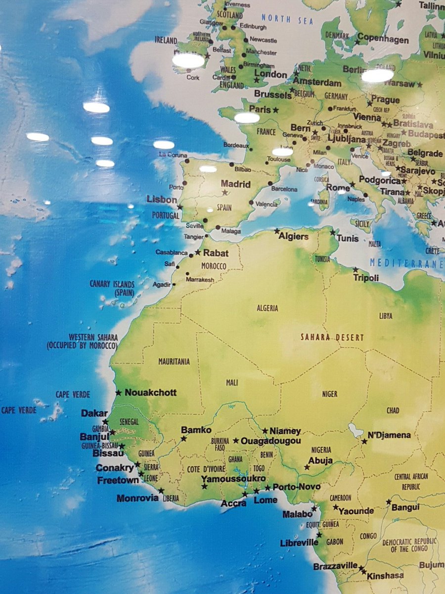 #illegalOccupied by Morocco. Maps that carry the line between these countries; Morocco &amp; #WesternSahara are correct. Yes this country has been illegally occupied &amp; colonised by Morocco for past 42yrs. Yes in our lifetime this is still happening #StandInTheSand #FreeWesternSahara