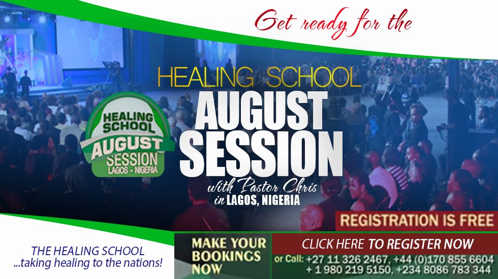 LoveWorldEvents's tweet photo. Get ready for the Healing School 2018 August Session!!!
Be a part of the miraculous at the Healing School August Session by registering now at https://t.co/3rGgzqefhJ.
#HSAS2018 #HealingSchool #LoveWorldEvents #PastorChrisOyakhilome https://t.co/XgU9kx8ZhX