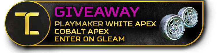 TradeCentralgg's tweet photo. Playmaker White Apex + Cobalt Apex Giveaway!

Not getting the reward drops you want from #RLCSWC ? Well now is your chance!

2 Winners Chosen on July 1st

Enter Here: https://t.co/pKdRHDuIXm https://t.co/G2tF9gHIbj