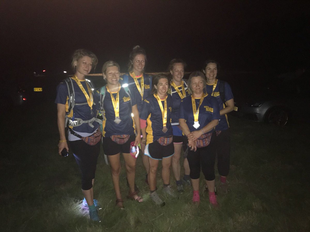 mooms60's tweet photo. 42 miles and 16 and a half hours later were done!!! Wow.... these girls are incredible and I couldn’t of done any of it without them!! As hard as a marathon? ABSOLUTELY! #tooinspiredtobetired #greatstrides65 #CFtrust https://t.co/vz4ZCvcwz3