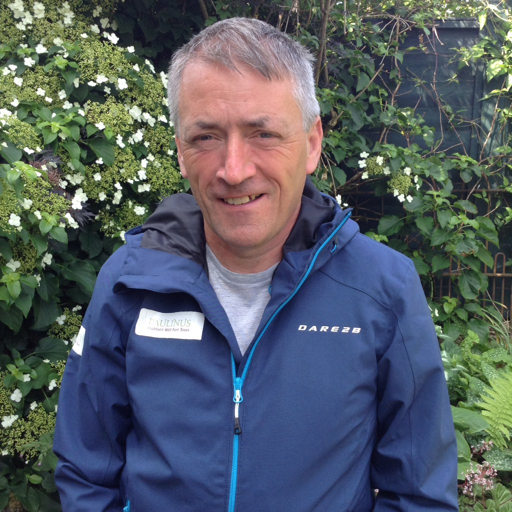 Just been outside modelling my new Paulinustours gear ready for use along #hadrianswall .