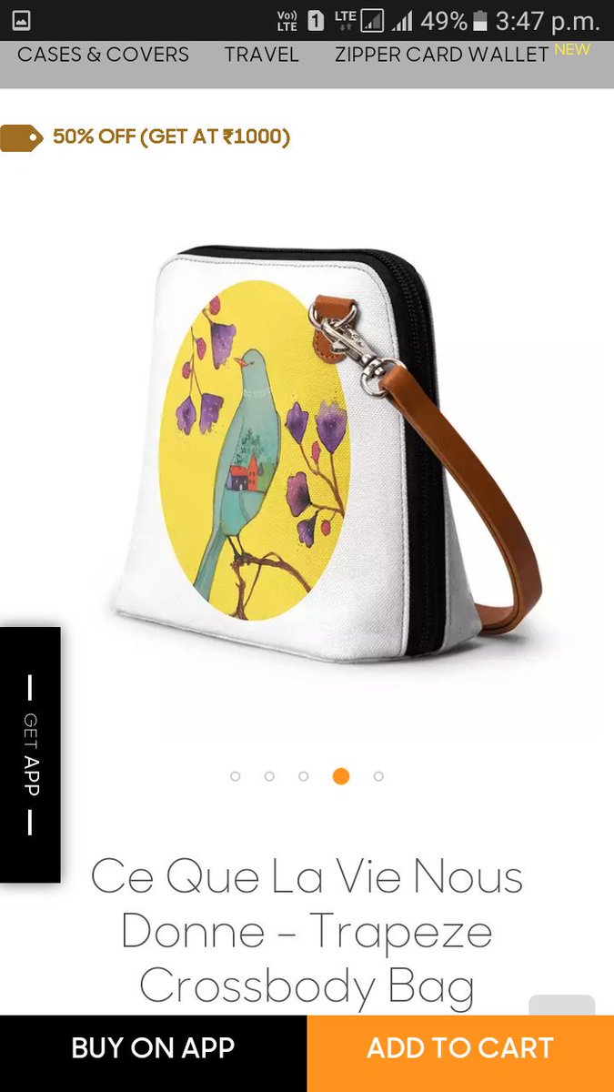 itssusmitaaa_'s tweet image. Found the &apos; Ce Que La Vie Nous Donne - Trapeze Crossbody Bag&apos; 🌹

Link : dailyobjects.com/dailyobjects-c…

Love your products!! Wish to win something atleast this time! ☺❤

#DOFreeKicks #dailyobjects 

Join Friends 📣
@Rain_Man25 
@athar_1_
@sassyAnokhi
@iVNayak
@bold_kitten
@meAlka04