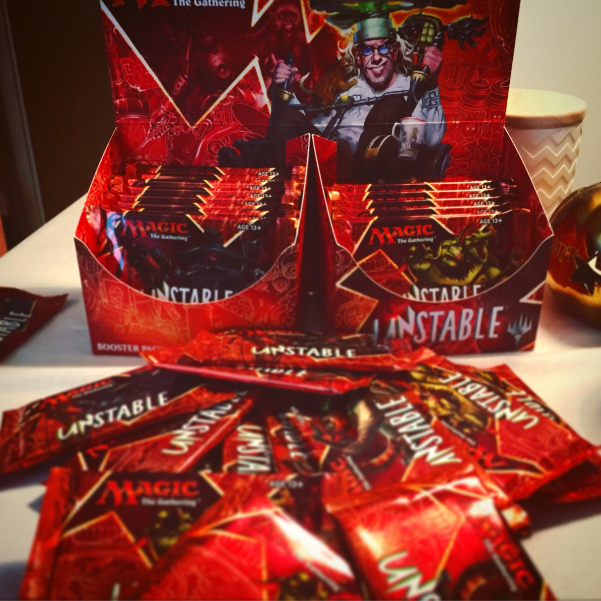 Chthonic_moon's tweet photo. Played an #MTGunstable draft last night and it was soooo fun! Do you have a fav unstable card? I really like Rules Lawyer and Entirely Normal Armchair 🙃 #mtg https://t.co/9cBc61iMYv