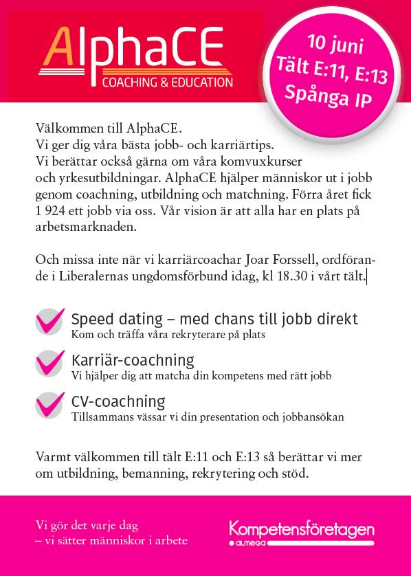 Den 17 april ordnas en gemensam speed dating fr fretagen i Hbo och Upplands-Bro kommuner. Det sker i kommunhuset i Blsta. Fretag i Hbo och Upplands-Bro mts - StockholmDirekt