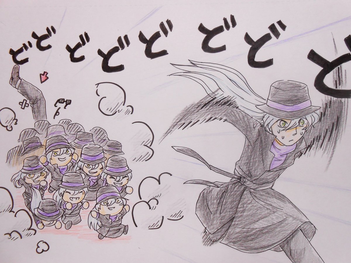 紫音 On Twitter 名探偵コナン 進撃の兄貴 ジンの日 前から一度描いて見たかったジンぬい軍団