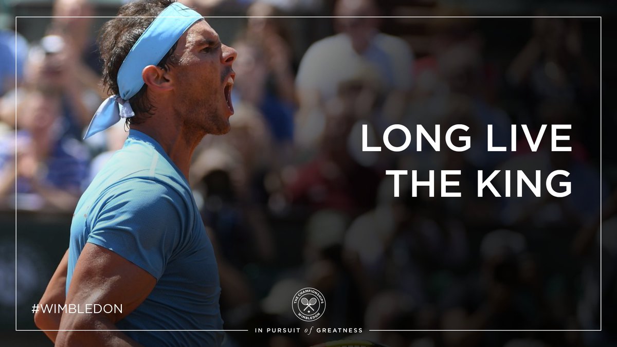 Wimbledon's tweet photo. The legend grows. Again.

@RafaelNadal claims his 11th @rolandgarros title, beating Dominic Thiem 6-4, 6-3, 6-2 in the #RG18 final 👏 https://t.co/14VKHaN628