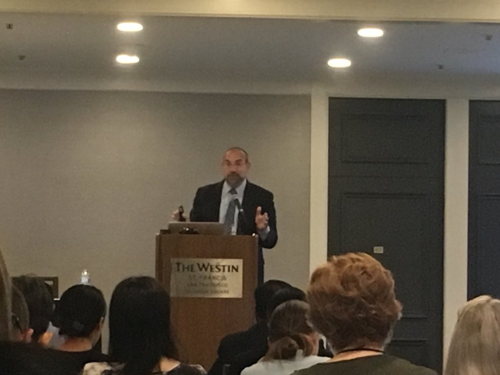 e_mahanna's tweet photo. José Maldonado discussing pathophysiology of #Delirium using great images from his recent review paper on #AcuteBrainFailure #ADS2018 https://t.co/zRzdA9Uq6a https://t.co/kJe9DLGV96