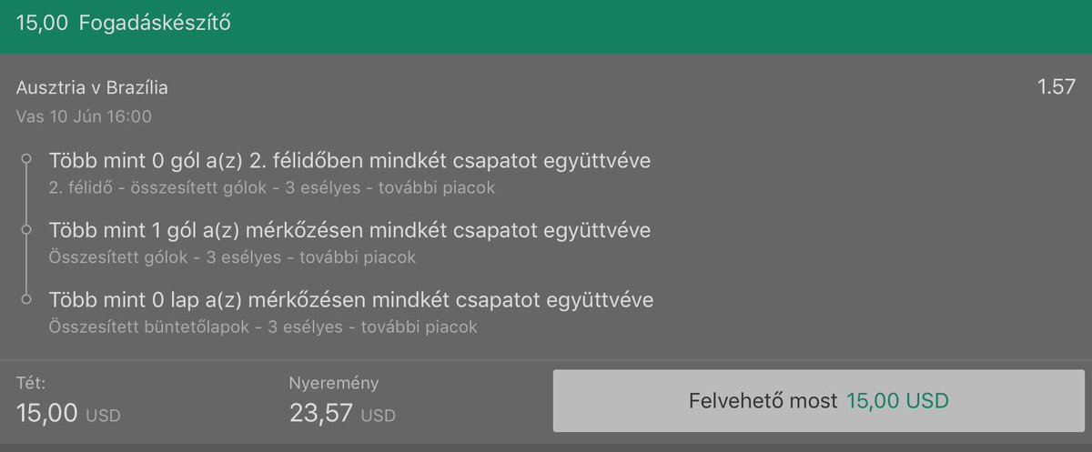 Purchased this morning the #worldcupbook from @InplayMan @cornersbychris @HouseOfCardsTip. First tip first won. Hopefully this is the first won of a long journey. Thank you guys for the book. Tip was over 1,5 matchgoals, over 0,5 2nd half goals and 1 card at least.