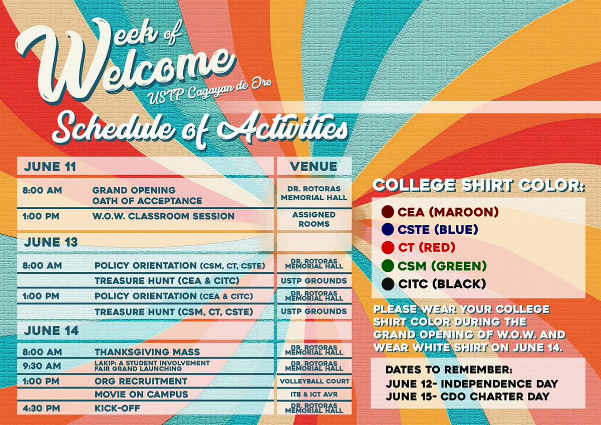 SCEALegends's tweet photo. Please be informed frosh! See you there, Legend.

#RisenLegend #CEA #USTPWOW https://t.co/WBnFLhiis8