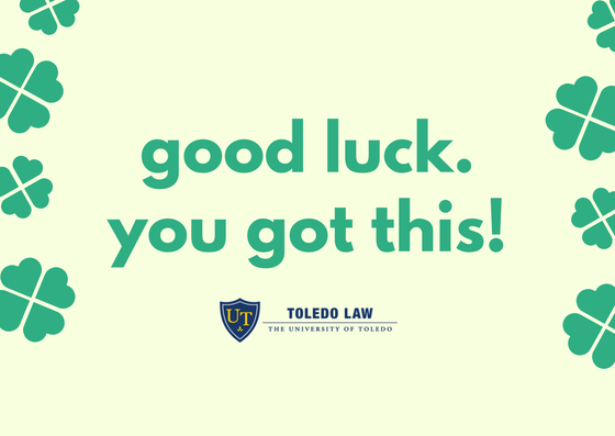 Good luck to June LSAT takers tomorrow! If this is your second time taking the test, remember that Toledo Law will use your highest score instead of an average.