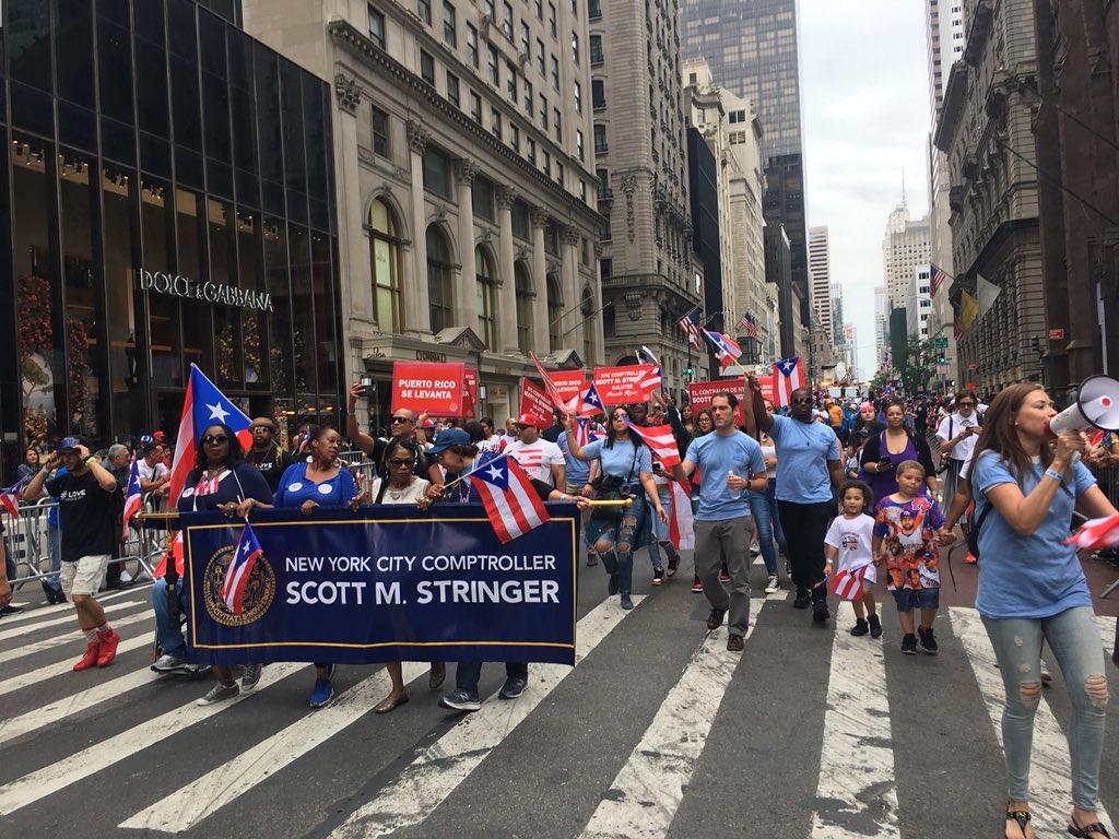 Mezikenyc's tweet photo. When I said the best contingent on 5th Avenue, I didn’t only mean in #Brooklyn! #ThePeoplesComptroller @NYCComptroller #ScottMStringer @ #PuertoRicanDayParade 2018 https://t.co/s2s8GQDt3i