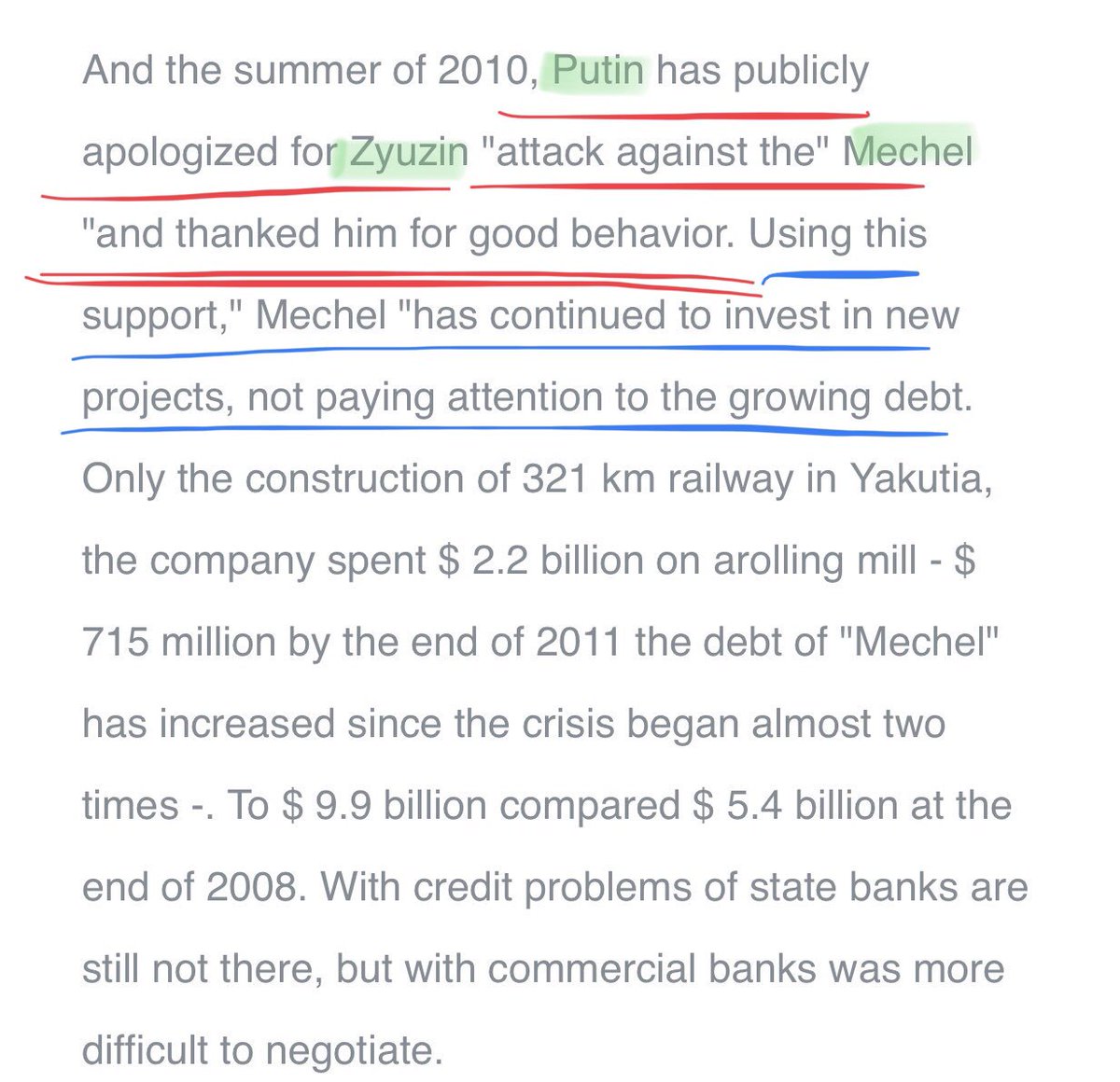 Right after Zyuzin made the over payment to Jim Justice for Bluestone- Putin PUBLICLY APOLOGIZED to Zyuzin for attacking Mechel - his steel company In fact, Putin thanked Zyuzin for “good behavior”. The good behavior was getting Justice to ‘buy’ via proxy Greenbrier & bunker