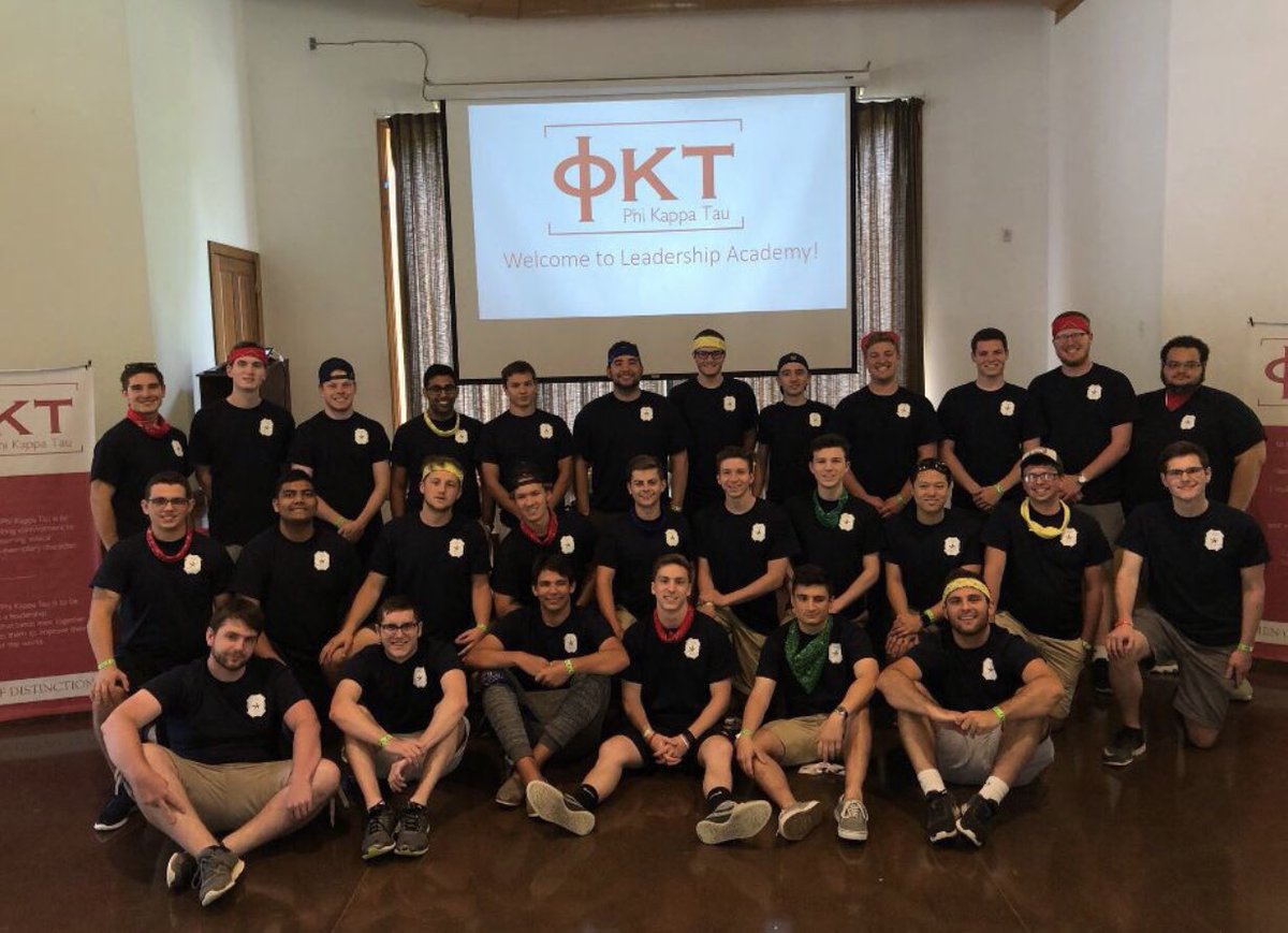 Brothers @bmajikas &amp; <a href="/ItsSchutzyTom/">Tom</a> at <a href="/PhiKappaTau/">Phi Kappa Tau</a> Leadership Academy last weekend in Oregonia, OH.