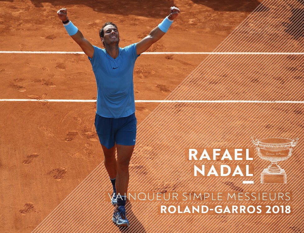 antoniobanderas's tweet photo. ⚡️ ¡Imparable! @RafaelNadal logra su 11° @rolandgarros ¡No se puede se más grande!!!!!!
¡Enhorabuena campeón!!!
🏆🏆🏆🏆🏆🏆🏆🏆🏆🏆🏆 https://t.co/RTnBRjwazU