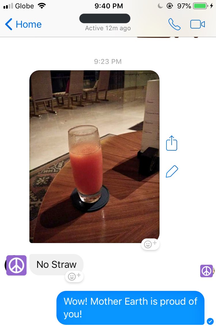 SuperBaaam11's tweet image. I get kilig when I receive unexpected message from a fellow peacebuilder, showing me how they try changing their lifestyle, and start considering their impact to the environment. #BeatPlasticPollution #OneLessStraw