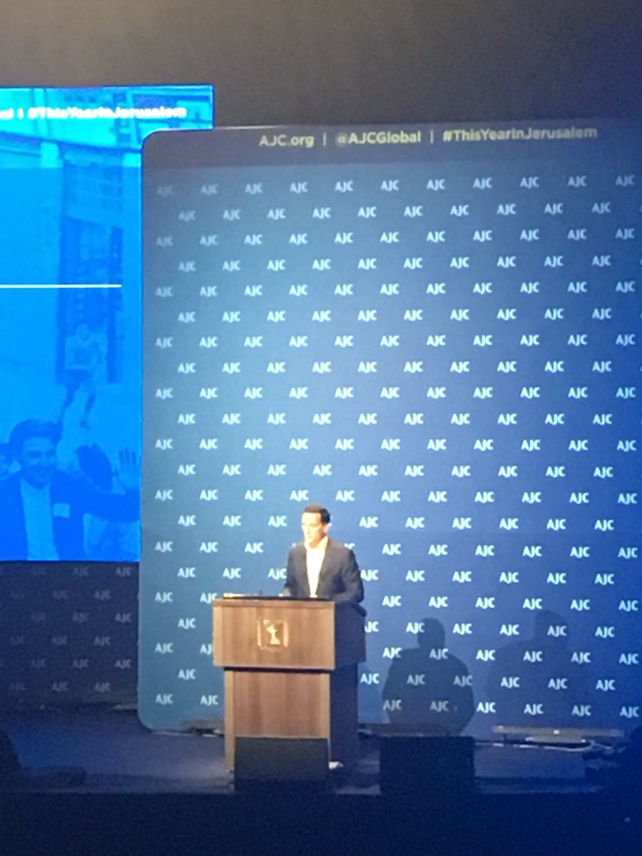 RubenGerczi's tweet photo. Matthew #Bronfman, the son of Edgar Bronfman ( founder of the @BronfmanCenter), speaks now at @AJCGlobal #GloFo18 in #Jerusalem about true friends of #Israel. Looking forward to meet you tomorrow, as part of #WUJS-Bronfman Global Fellowship.
#ThisYearInJerusalem #GloFo https://t.co/VkubHqqZV5