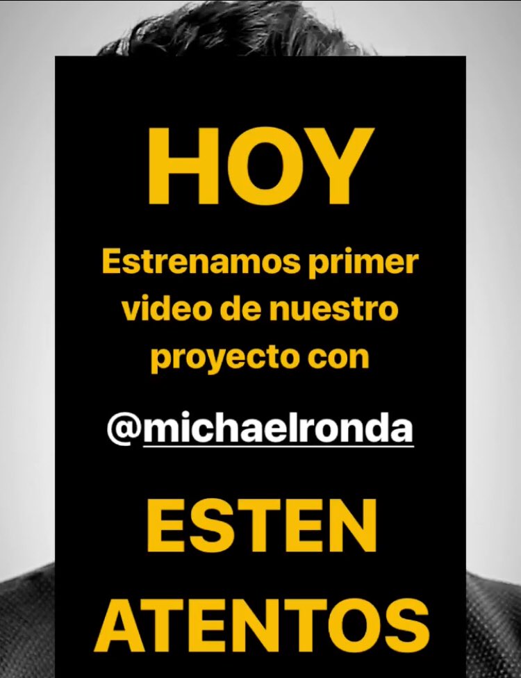 Estrenamos nuevo video con <a href="/Michaelronda/">Michael Ronda</a>