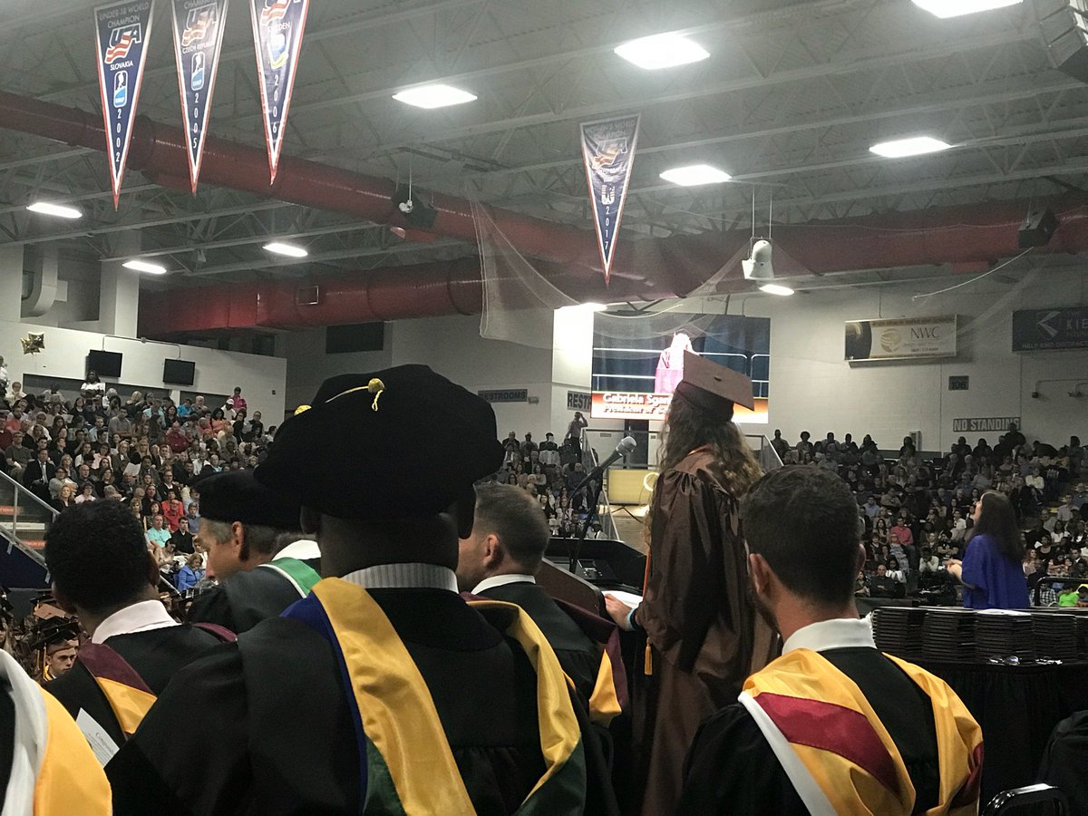 Gabriela Sgambati, Senior Class President, addresses her classmates at the North Farmington High School Graduation. #FPSSuccess