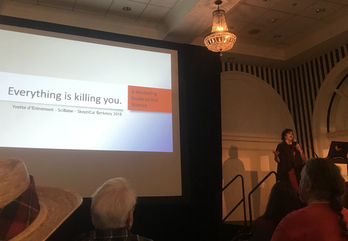 Pillownaut's tweet image. Yvette d’Entrement kicks off @SkeptiCalCon with some marketing tips about good food #science! 😉  @TheSciBabe is pretty hilarious 😆 #SkeptiCal #Berkeley