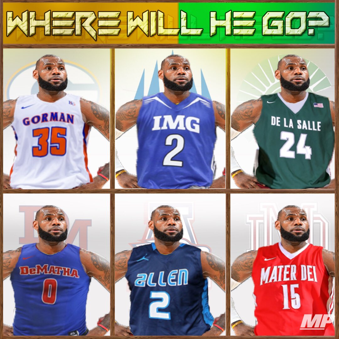 MaxPreps's tweet photo. Let the sweepstakes begin. Where will The King be taking his talents this time around? 👑

#LeBronJames #KING https://t.co/ThLUZKOnSS