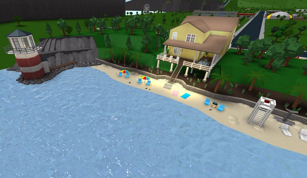 Summer Beach House Bloxburg Houses 1 Story Cheap