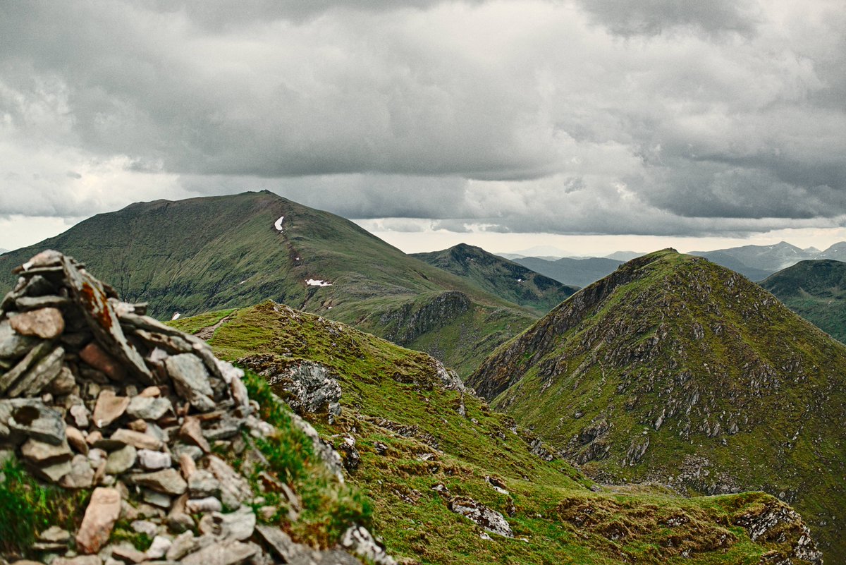 #AnStuc and #BenLawers from summit of #MealGarbh on Wednesday. #D800 #Darktable