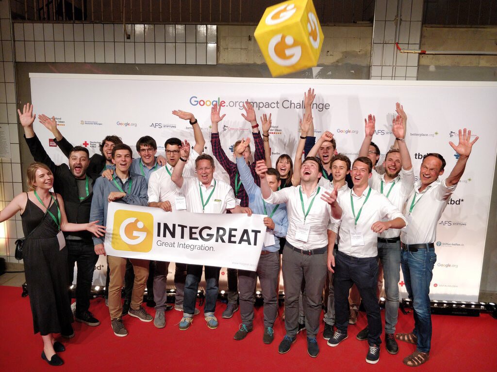 hackthesociety's tweet photo. Impressionen von der Google Impact Challenge #kleineTaten #bestesTeam @integreatapp #someAreMissing #innovation #SocialEntrepreneurship #FutureofEurope #BigIdeas #Impact https://t.co/a1vIR4TJlh