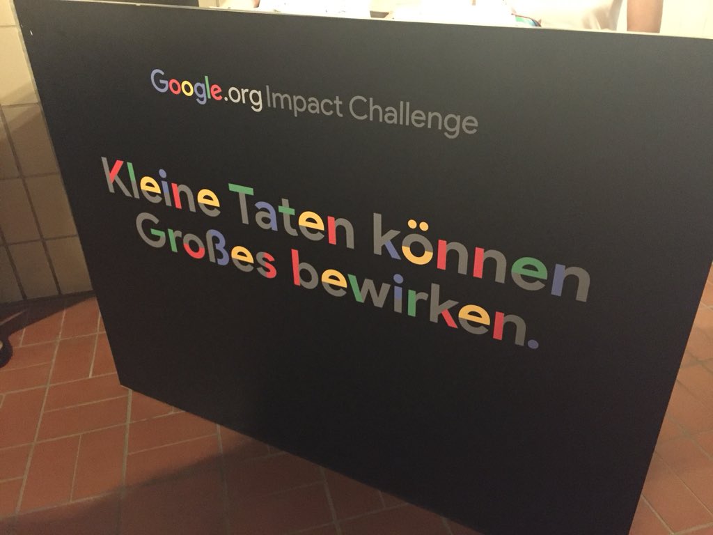 hackthesociety's tweet photo. Impressionen von der Google Impact Challenge #kleineTaten #bestesTeam @integreatapp #someAreMissing #innovation #SocialEntrepreneurship #FutureofEurope #BigIdeas #Impact https://t.co/a1vIR4TJlh