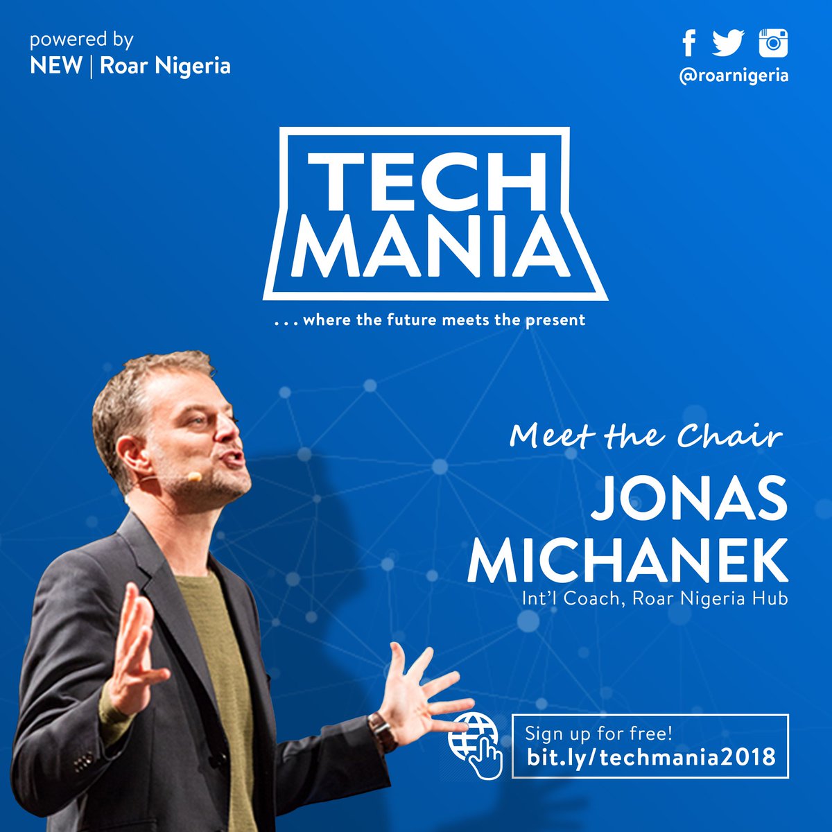 roar_nigeria's tweet photo. @JonasMichanek a Swedish entrepreneur who's worked at, founded &amp; started many enterprises. Meet him at #Techmania2018 where he'll introduce Roar Cohort 2. Really amazing ideas he's been fine tuning with the teams themselves. #roarnigeria #futuremeetspresent @UNNPride @LionFM_UNN https://t.co/8INq2GTuL9