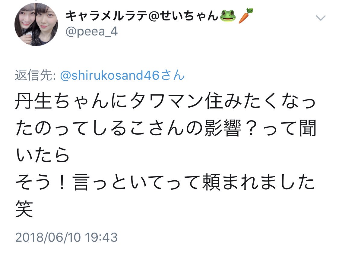 しるこサンド در توییتر にぶちゃんが私と一緒にタワマン住みたいって言ってるらしい それは個人の見解では 欅坂6th横浜個握