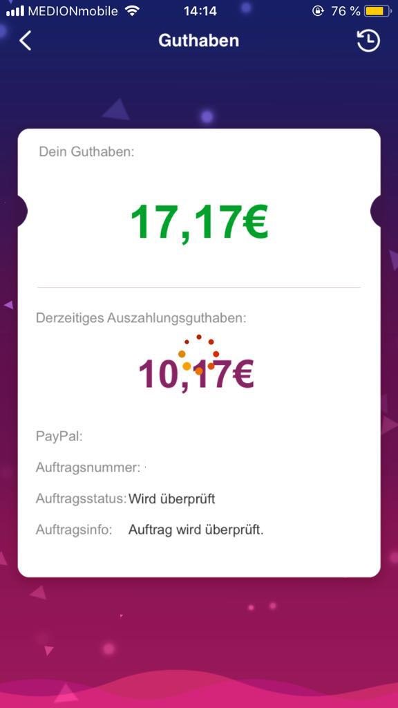 HeroProbe's tweet photo. @CashShowDE Hallo Cashhow Team -kleine Frage an euch! Ich hab letzens meine erste Auszahlung angefordert, das geld ist auch gekommen. Nun habe ich aber schon das nächste Geld gewonnen, kann aber keine weitere Auszahlung tätigen. Wielange dauert das ca., bis ich erneut Ausz. kann? https://t.co/mp4HzYsZhj