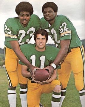 (1971) Rashad, Fouts, and Graham at Oregon 
Happy Birthday to Hall of Famer Dan Fouts! 