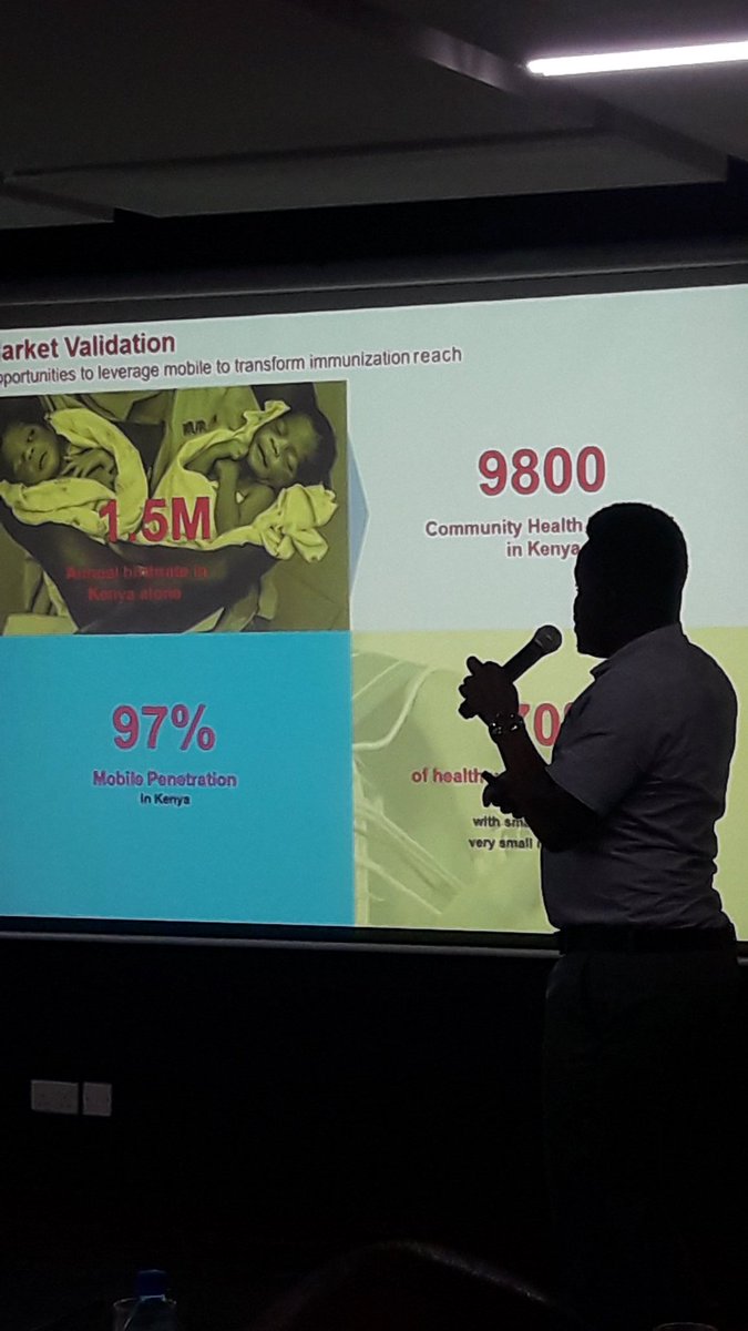 EuniceNyandat's tweet photo. Up first is Chanjoplus..immunization solution #bigdata #healthmeettechKe 2018 https://t.co/c9Ie0VZKbA