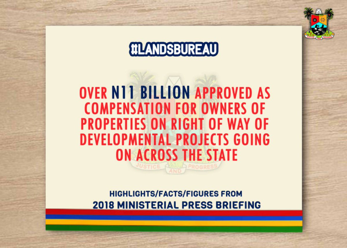 followlasg's tweet photo. #LandsBureau #FactsFrom2018MPB #LASG #ItesiwajuIpinleEko https://t.co/reEcWoG95h
