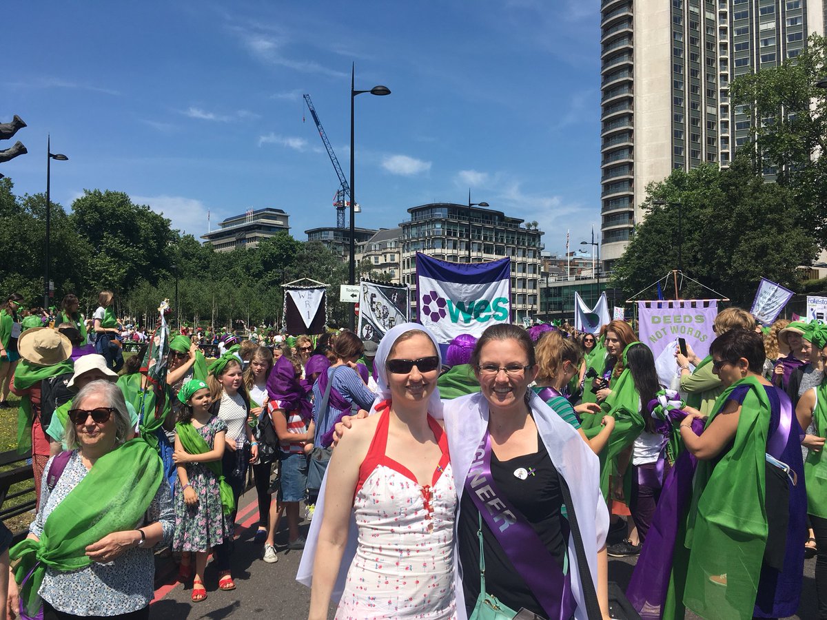 alexanderfilms's tweet photo. Celebrating 100 years of women voting in the Uk and the Women engineers have turned out en mass. #processions #shepersisted. Thank you suffragettes https://t.co/BapNzhfkIk