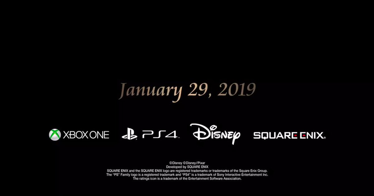Estoy de vuelta con esta cuenta al 100% para volver a informar y empezamos con la fecha de salida de KH III que saldrá a la venta para PS4 y Xbox One el 29 de enero de 2019 en todo el mundo (El 25 de enero de 2019 en Japón)