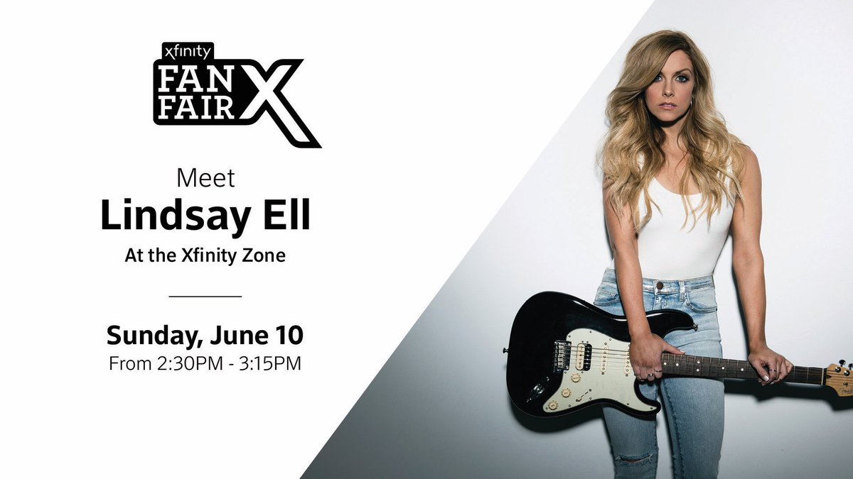 lindsayell's tweet photo. My last signing at #CMAFest will be today at 2:30pm at the #XfinityZone.  Come see me at @Xfinity later today!! https://t.co/pXspbgxV2y