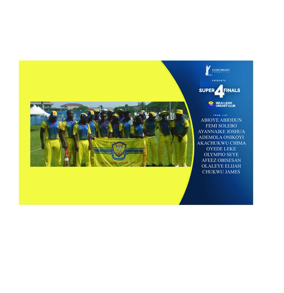 CCCLeague's tweet photo. #NOTORE #SUPER4FINALS
#ILCCvsGCI

GAME ON
#Cricket #LagosCricket #NigeriaCricket @LagosSportsComm @followlasg #Nigeria #Lagos #Sports @ICC @GCIOBCC @lekkicc https://t.co/8q3qmzyly1
