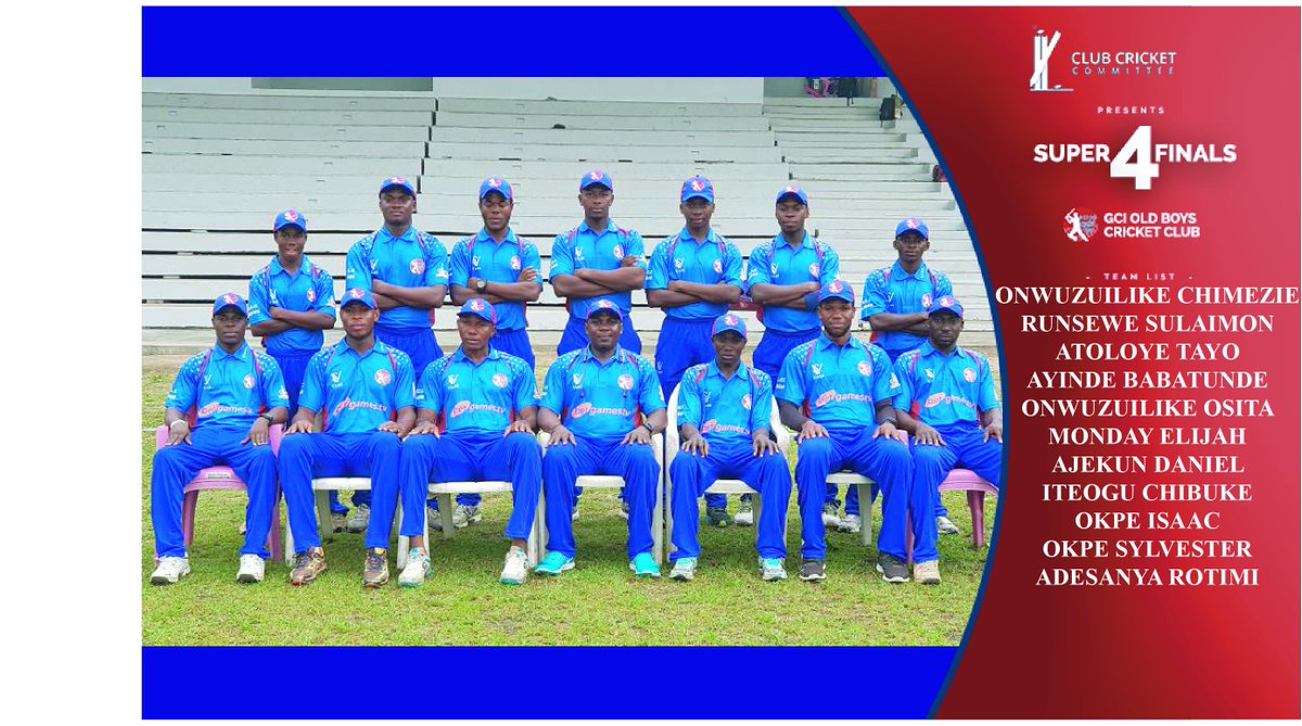 CCCLeague's tweet photo. #NOTORE #SUPER4FINALS
#ILCCvsGCI

GAME ON
#Cricket #LagosCricket #NigeriaCricket @LagosSportsComm @followlasg #Nigeria #Lagos #Sports @ICC @GCIOBCC @lekkicc https://t.co/8q3qmzyly1