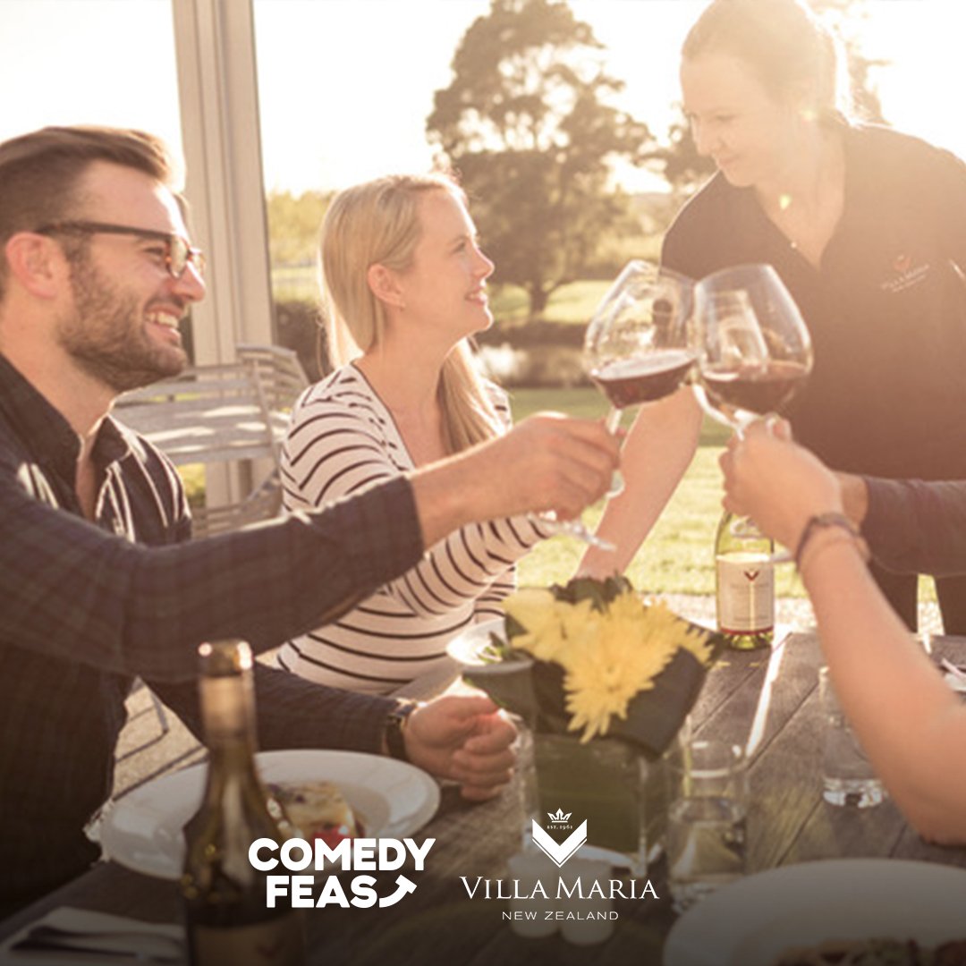 comedyfeastuk's tweet photo. We’re delighted to be partnering with @villamaria_uk, New Zealand’s most awarded winery, this year... Wine-not (see what we did there) pop over to their wine garden to sample some of their delicious wines? 🍷Sign up to one of the free craft sessions! https://t.co/LxaAwjn67C https://t.co/DcXEhRyOGf