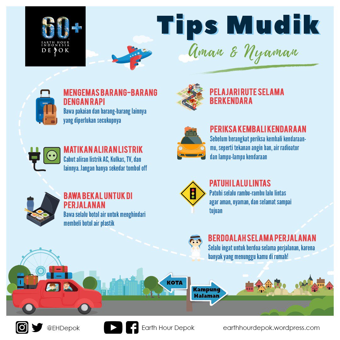 EHdepok's tweet image. Halo SobatEH, siapa yang punya rencana untuk mudik tahun ini? Ayo simak dan ikuti infografis dari kami 

#RamadhanHijau
#TipsMudik
#IniAksiku