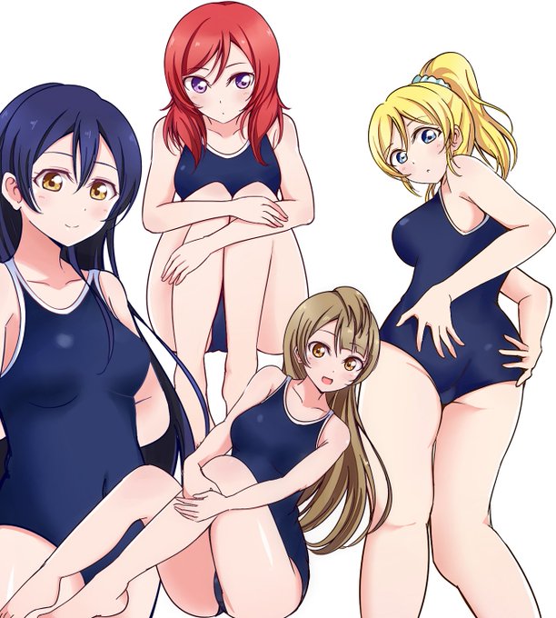 暑さしのぎにスク水描きまくってる 