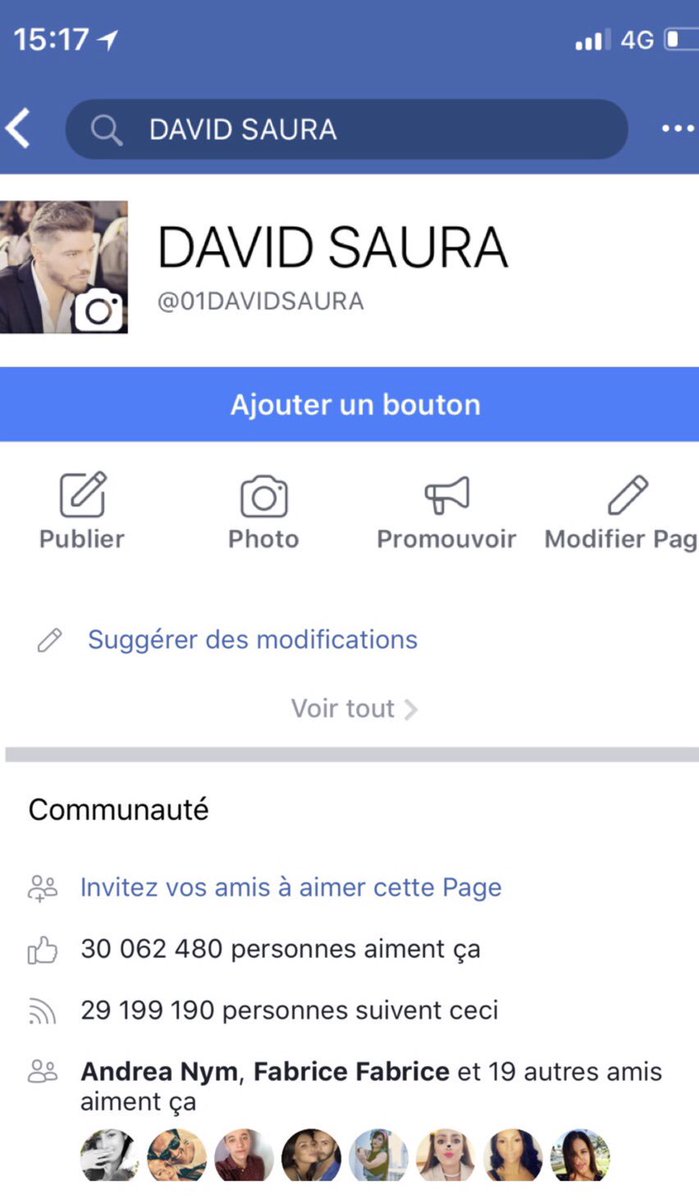DavidSauraPerez's tweet photo. C’est fou ! Abonnez vous à ma page Facebook ! #DavidSaura 😜😎☺️❤️💋 https://t.co/izdifqAkVN