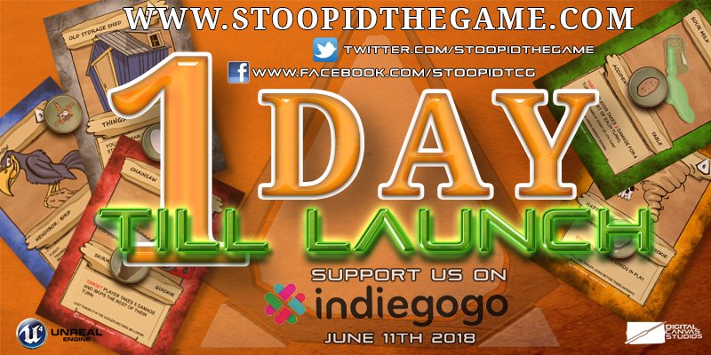 StoopidTheGame's tweet image. The STOOPID! IndieGoGo goes live in one day!